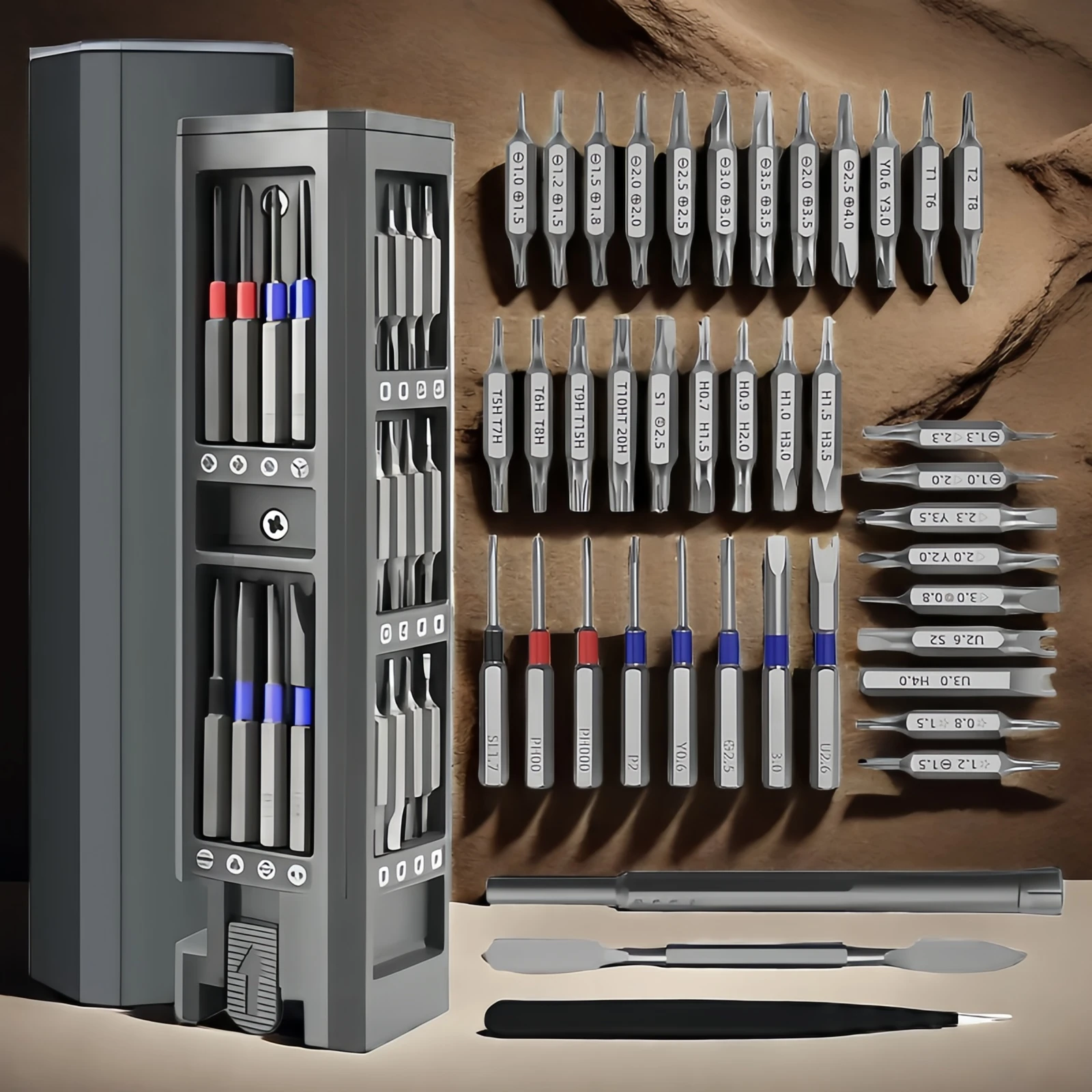 STONEGO Precision Screwdriver Set for Laptop Watch Phone Repair - Multi-Functional Screwdriver Kit with Case, Wholesale
STONEGO Precision Screwdriver Set for Laptop Watch Phone Repair - Multi-Functional Screwdriver Kit with Case, Wholesale