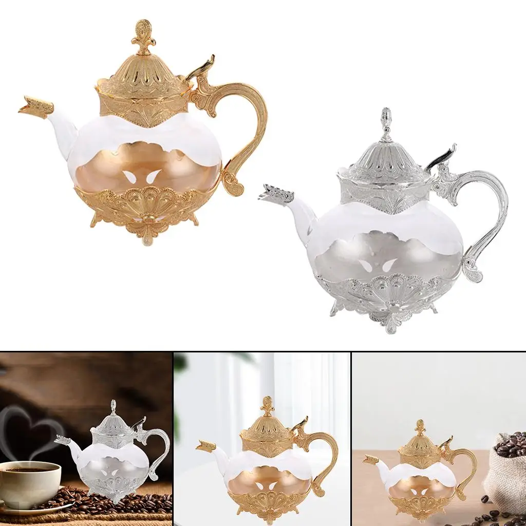 Vintage Glass Teapot Coffee Pot European Style Comfortable Handle Exquisite Lid Home Decoration
Vintage Glass Teapot Coffee Pot European Style Comfortable Handle Exquisite Lid Home Decoration