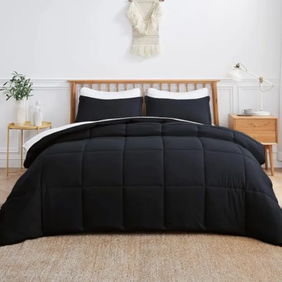Soft Oversize King Size Down Alternative Comforter with Corner Tabs - Lightweight Fluffy Breathable Machine Washable Black 110x
Soft Oversize King Size Down Alternative Comforter with Corner Tabs - Lightweight Fluffy Breathable Machine Washable Black 110x