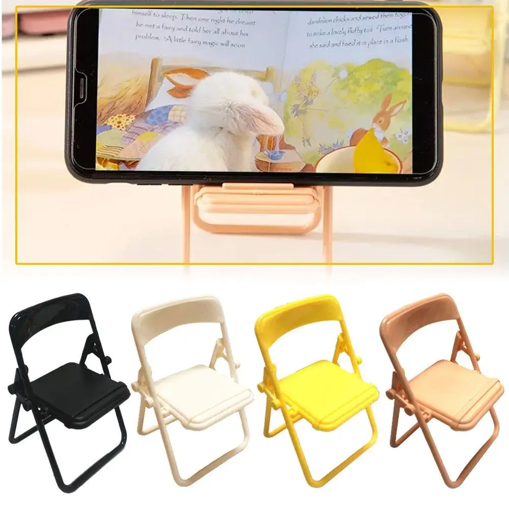 1 Pcs Fold Small Back Chair Creative Phone Holder Portable Folding Stand Creative Decoration Lazy Phone Stand Desktop Organizer
1 Pcs Fold Small Back Chair Creative Phone Holder Portable Folding Stand Creative Decoration Lazy Phone Stand Desktop Organizer