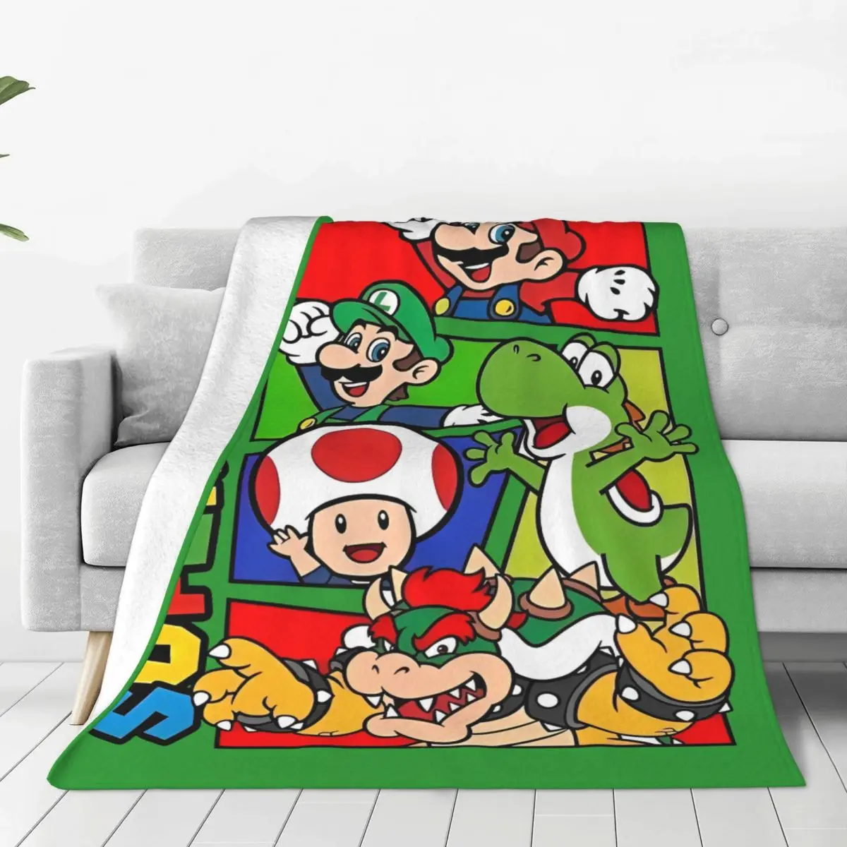 Забавные игровые одеяла Marios, фланелевое одеяло с героями мультфильмов, летнее украшение для кондиционера, мягкое теплое покрывало
Забавные игровые одеяла Marios, фланелевое одеяло с героями мультфильмов, летнее украшение для кондиционера, мягкое теплое покрывало