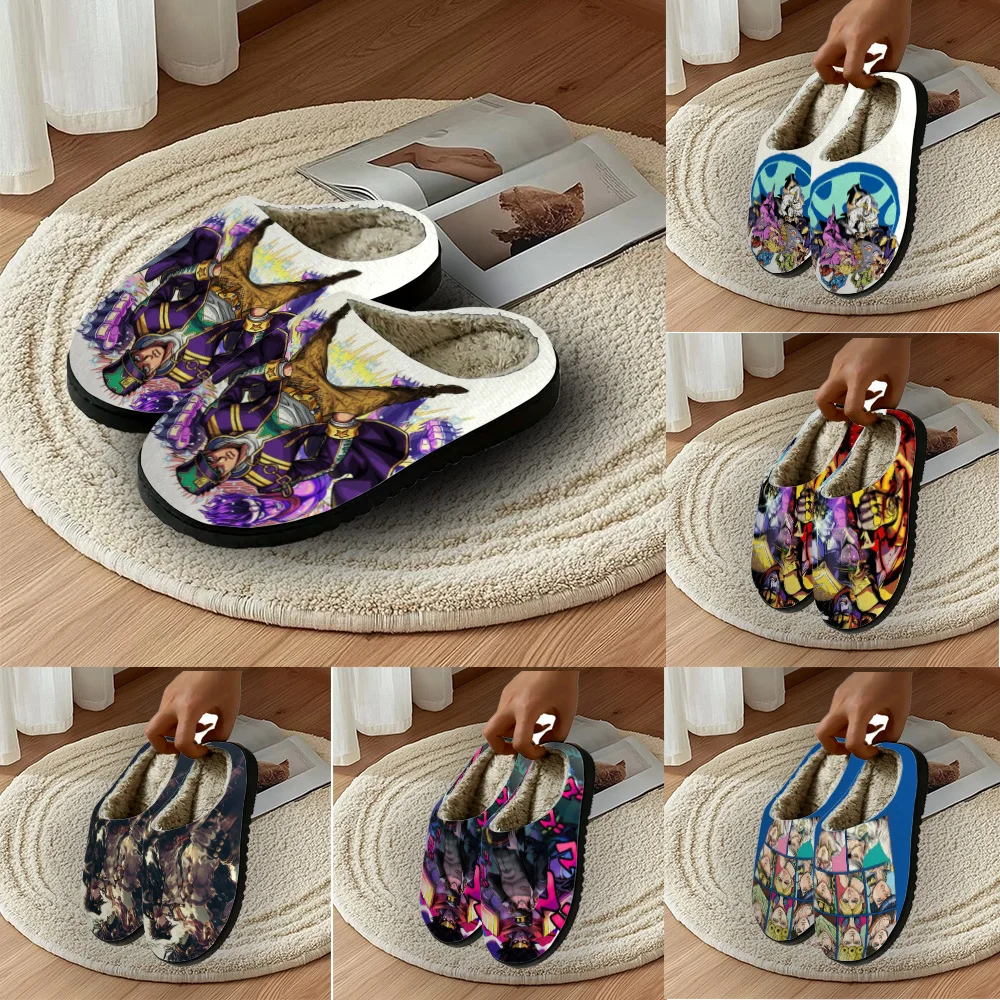 Популярные домашние хлопковые тапочки в стиле аниме J-JOJOs, мужские и женские сандалии, камуфляжные плюшевые повседневные теплые тапочки для спальни
Популярные домашние хлопковые тапочки в стиле аниме J-JOJOs, мужские и женские сандалии, камуфляжные плюшевые повседневные теплые тапочки для спальни