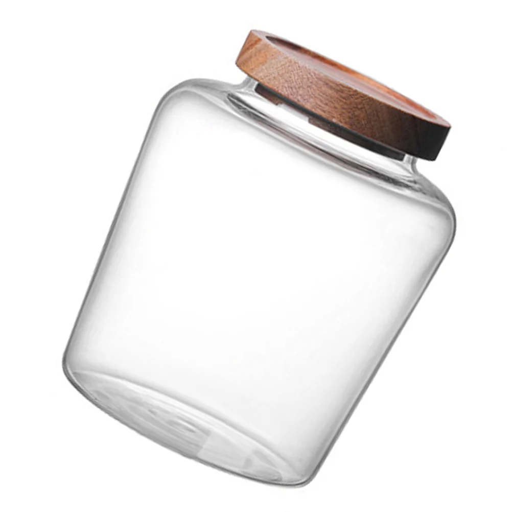 Glass Sealed Jar Storage Canisters Transparent Wooden Lids Food Containers Grain Storage Tank Keep Kitchen Clean Tidy Store Rice
Glass Sealed Jar Storage Canisters Transparent Wooden Lids Food Containers Grain Storage Tank Keep Kitchen Clean Tidy Store Rice