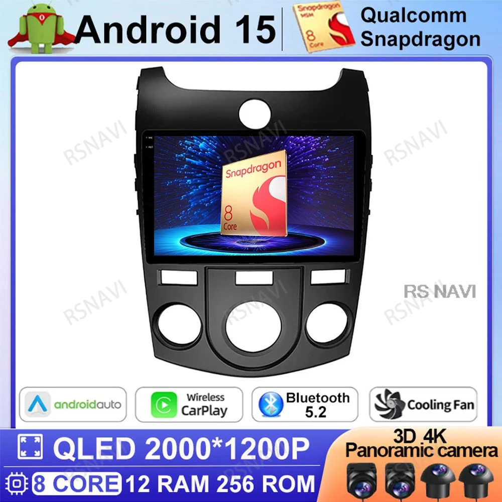 Android 15 Car Radio For KIA Forte Cerato 2008-2014 Autoradio Viedo Player GPS Multimedia Qualcomm DVD DSP Wireless Carplay Auto
Android 15 Car Radio For KIA Forte Cerato 2008-2014 Autoradio Viedo Player GPS Multimedia Qualcomm DVD DSP Wireless Carplay Auto