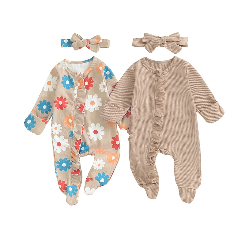 Toddler Newborn Baby Girl Clothes Long Sleeve Pajamas Sleepsuits Footies Romper Bodysuit Jumpsuit Playsuit Frills Solid Flower
Toddler Newborn Baby Girl Clothes Long Sleeve Pajamas Sleepsuits Footies Romper Bodysuit Jumpsuit Playsuit Frills Solid Flower