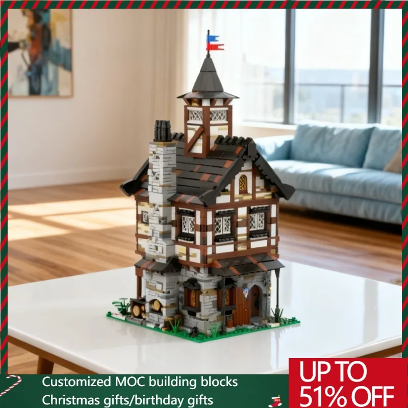 2556PCS MOC European Street View Medieval Tudor House Model DIY Creative Ideas Christmas Child Toy Assembly Puzzle Birthday Gift
2556PCS MOC European Street View Medieval Tudor House Model DIY Creative Ideas Christmas Child Toy Assembly Puzzle Birthday Gift