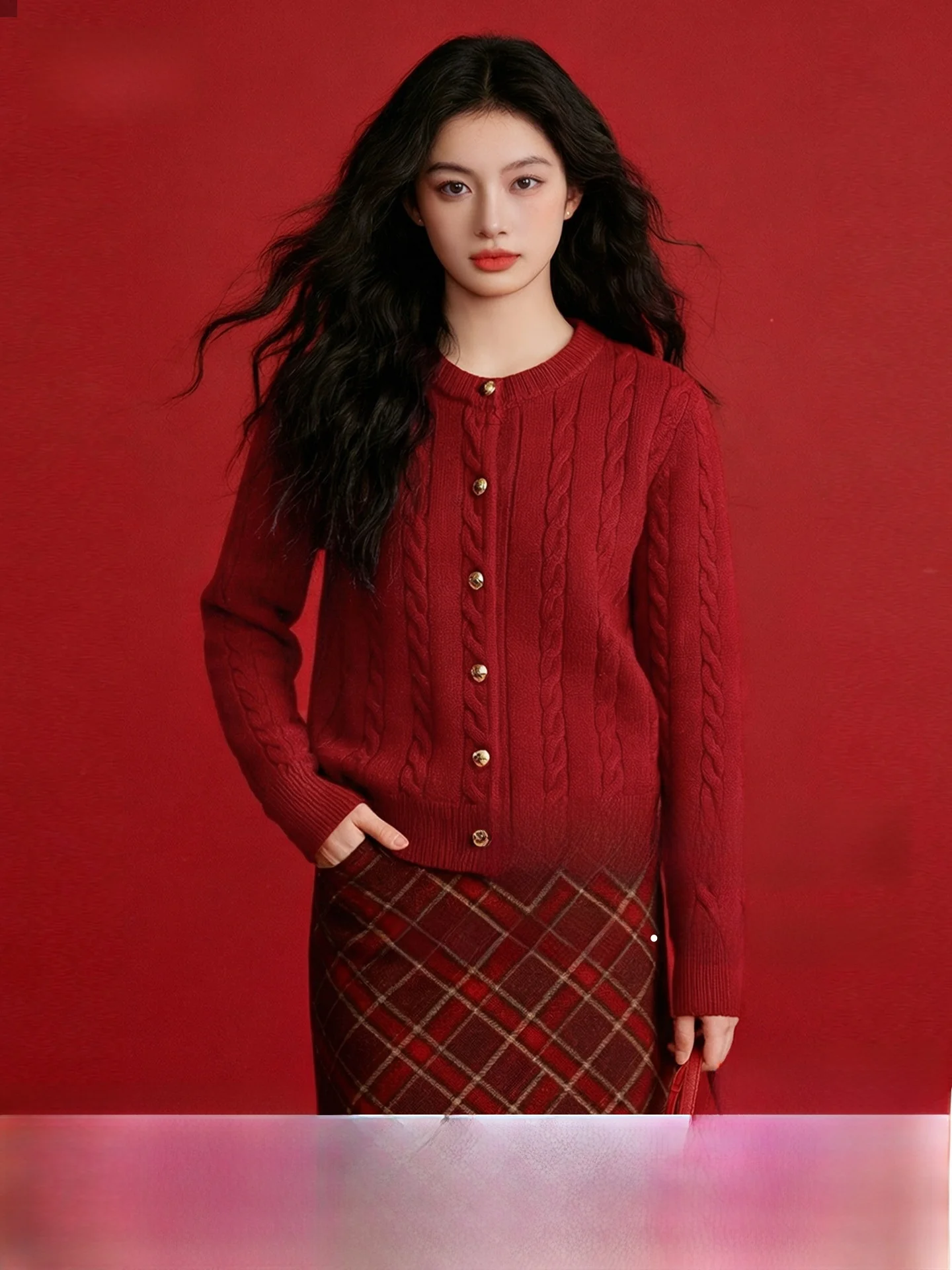 Red Knitted Sweater Women's Spring New Year Clothes Small Size Zodiac Year Pure Color Slim Fit Long Sleeve round Neck
Red Knitted Sweater Women's Spring New Year Clothes Small Size Zodiac Year Pure Color Slim Fit Long Sleeve round Neck