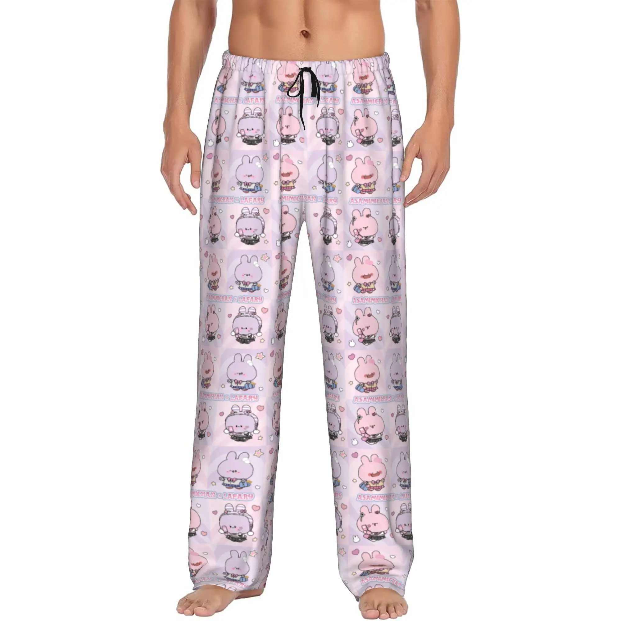 Custom Cute Cartoon A-Asamimichans Poster Pajama Pants Sleepwear for Men Elastic Waistband Sleep Lounge Bottoms with Pockets
Custom Cute Cartoon A-Asamimichans Poster Pajama Pants Sleepwear for Men Elastic Waistband Sleep Lounge Bottoms with Pockets