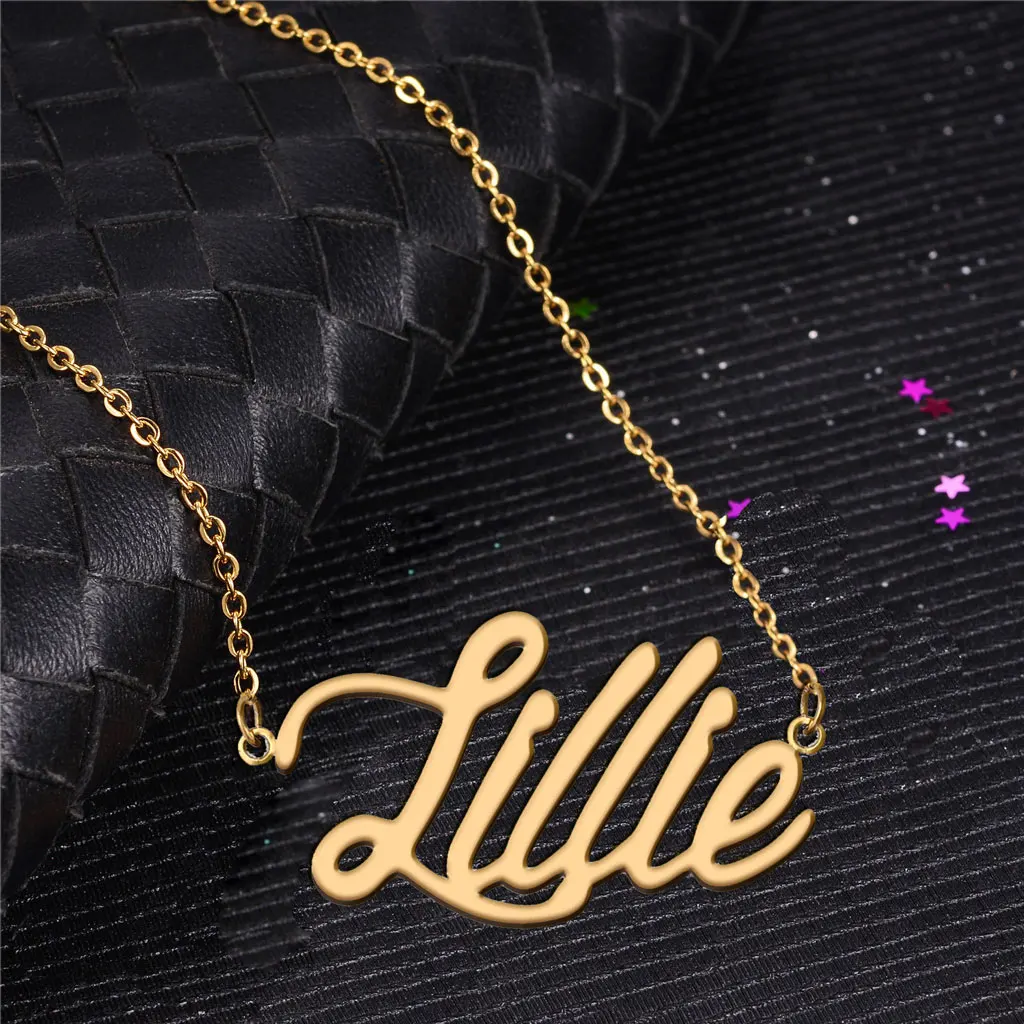 Personalized Lillie Name Necklace for Women Nameplate Stainless Steel Gold Plated Pendant Birthday Anniversary Jewelry Gift
Personalized Lillie Name Necklace for Women Nameplate Stainless Steel Gold Plated Pendant Birthday Anniversary Jewelry Gift