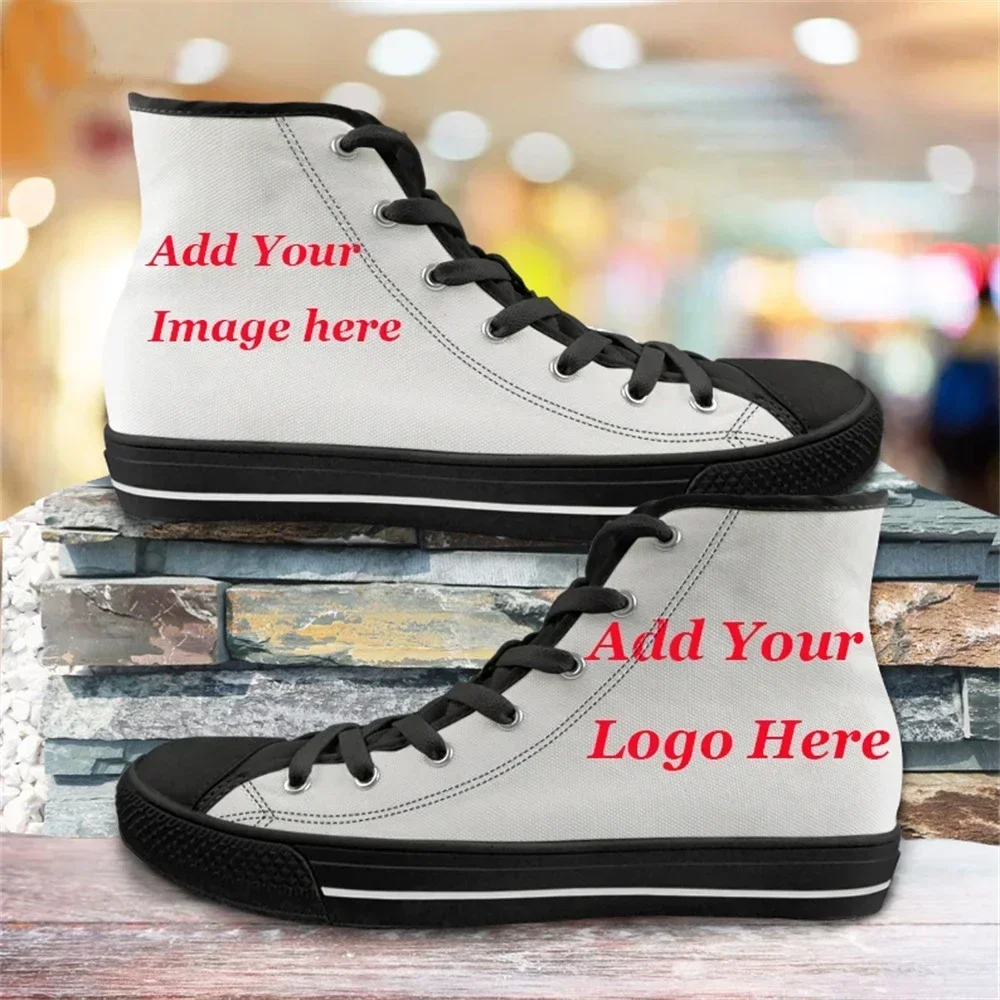 Custom Your Logo Image Text Name Pinted Shoes For Unisex High Top Canvas Shoes Women Free Dropshipping Ladies Sneakers
Custom Your Logo Image Text Name Pinted Shoes For Unisex High Top Canvas Shoes Women Free Dropshipping Ladies Sneakers