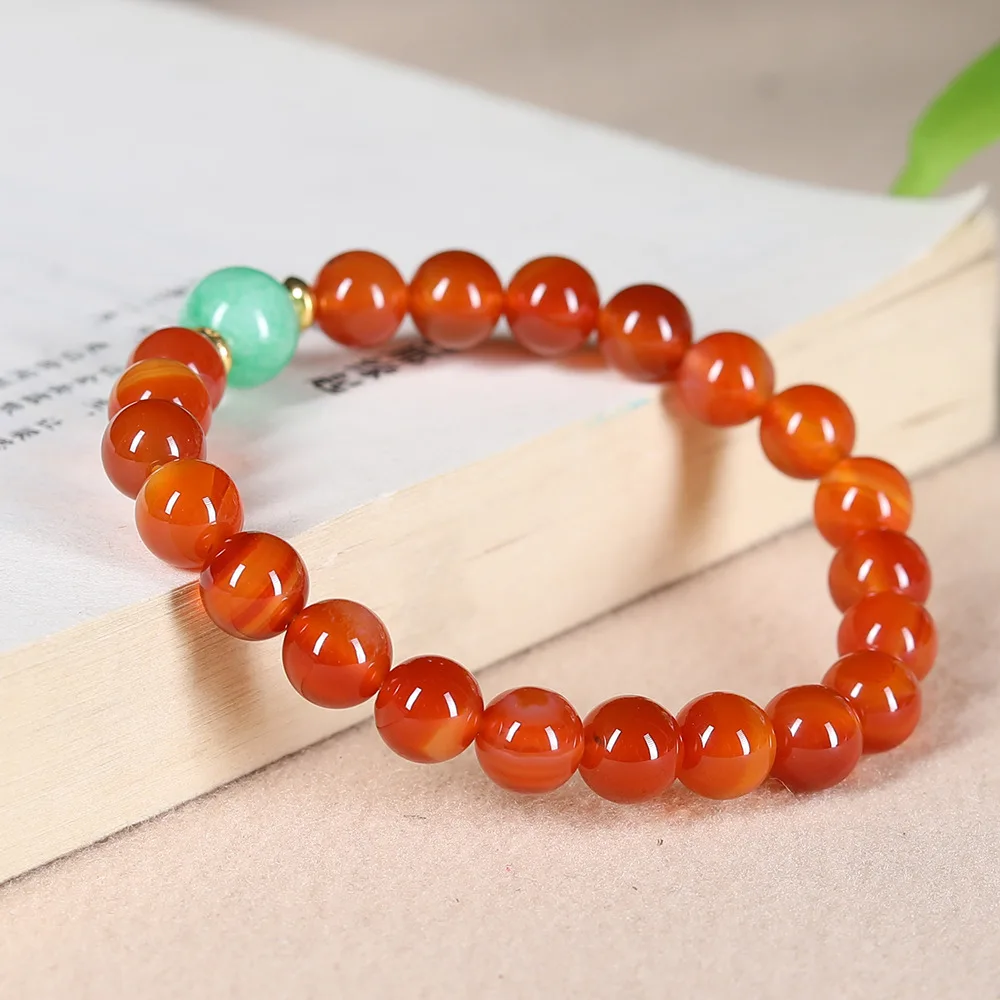 Natural Red Agate Bracelet Versatile Single Loop Bracelet for Students Besties Jewelry Accessories Gifts
Natural Red Agate Bracelet Versatile Single Loop Bracelet for Students Besties Jewelry Accessories Gifts