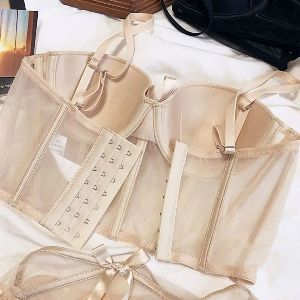 Sweet Thin Fishbone Vest Bras Bowknot Close-fitting Underwear for Women Lingerie Seamless Push Up Bra Party
Sweet Thin Fishbone Vest Bras Bowknot Close-fitting Underwear for Women Lingerie Seamless Push Up Bra Party