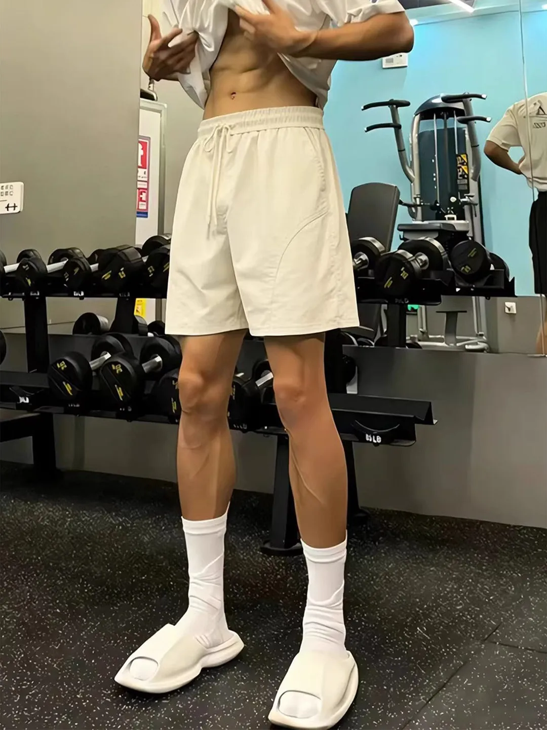 American Style Ice Silk Quick Dry Shorts Fitness Running Sports Leisure Pants Men Summer Lazy Style Four Five Split Pants
American Style Ice Silk Quick Dry Shorts Fitness Running Sports Leisure Pants Men Summer Lazy Style Four Five Split Pants