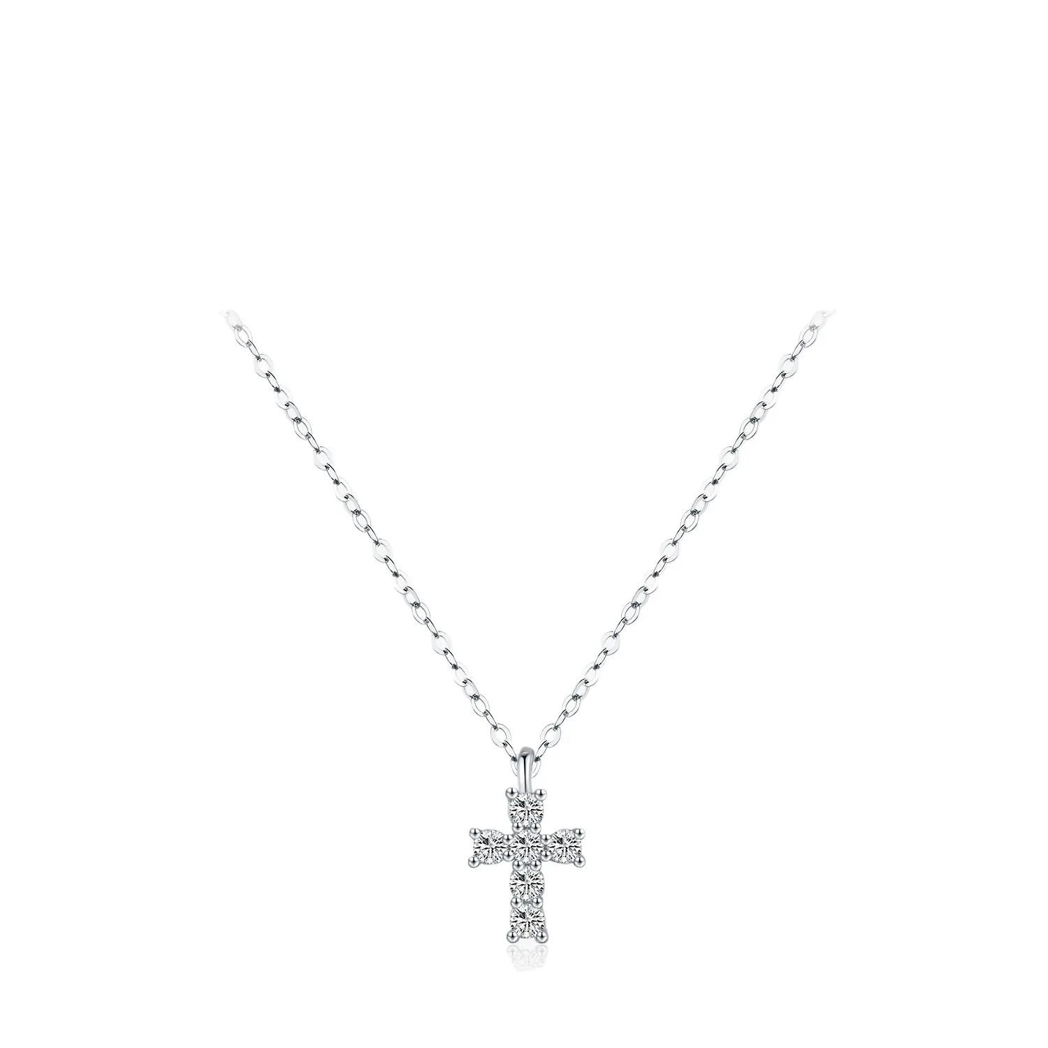Dawn's Jewel Modian Moissanite S925 Silver Artistic Personality Cross Pendant Twin Style Full Diamond Necklace Female necklace
Dawn's Jewel Modian Moissanite S925 Silver Artistic Personality Cross Pendant Twin Style Full Diamond Necklace Female necklace