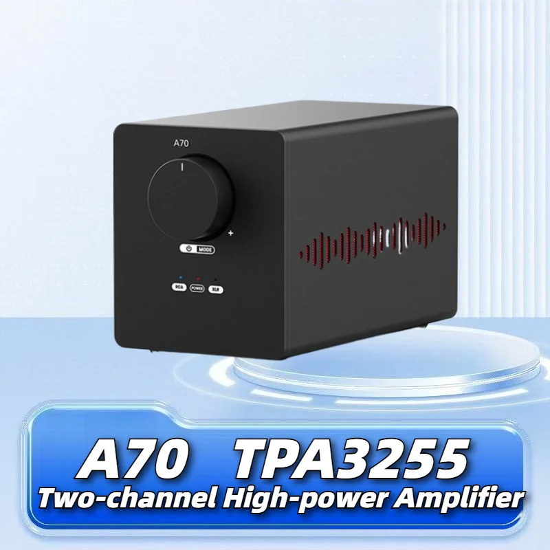 A70 two-channel high-power amplifier TPA3255 household HIFI fever digital power amplifier
A70 two-channel high-power amplifier TPA3255 household HIFI fever digital power amplifier