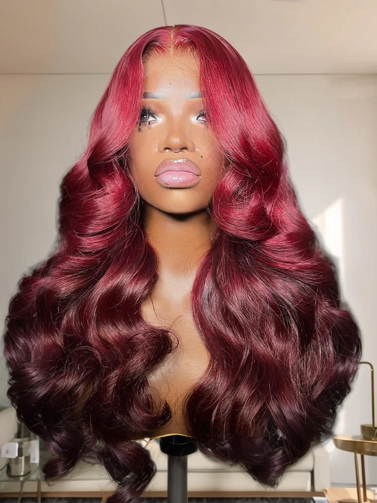 Transparent HD Human Hair Wig 30 40 Inch Body Wave 13x6 Burgundy Lace Front 13x4 99J Lace Frontal Wigs Perruques cheveux humains
Transparent HD Human Hair Wig 30 40 Inch Body Wave 13x6 Burgundy Lace Front 13x4 99J Lace Frontal Wigs Perruques cheveux humains