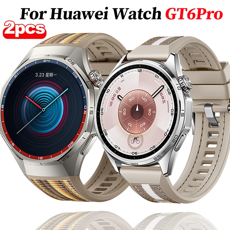 2PCS Silicone Strap For Huawei Watch GT6Pro 46mm Sport Strap for Huawei Watch GT6Pro 46mm Bracelet Correa Accessories
2PCS Silicone Strap For Huawei Watch GT6Pro 46mm Sport Strap for Huawei Watch GT6Pro 46mm Bracelet Correa Accessories