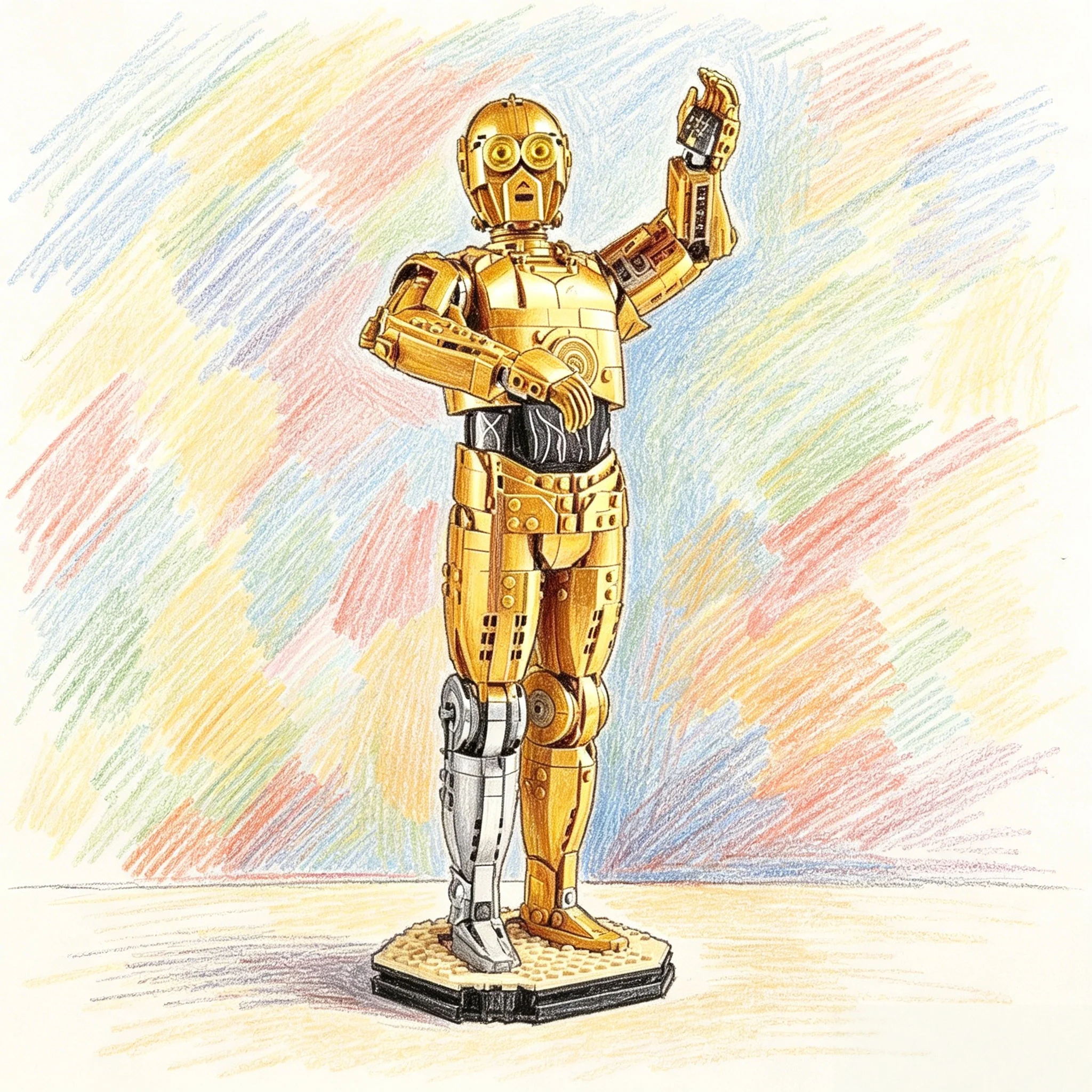 Classic 1138 Piece Combat C- 3PO Robot Brick Assembly Collector's Edition Puzzle Building Blocks Educational Model Gift
Classic 1138 Piece Combat C- 3PO Robot Brick Assembly Collector's Edition Puzzle Building Blocks Educational Model Gift