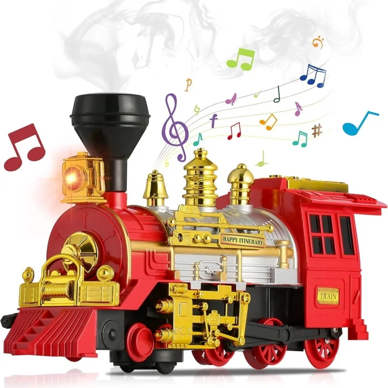 Игрушечный поезд для малышей, электрический паровоз с дымом, светом и звуком, игрушечными грузовиками для малышей, идеальный подарок для детей
Игрушечный поезд для малышей, электрический паровоз с дымом, светом и звуком, игрушечными грузовиками для малышей, идеальный подарок для детей