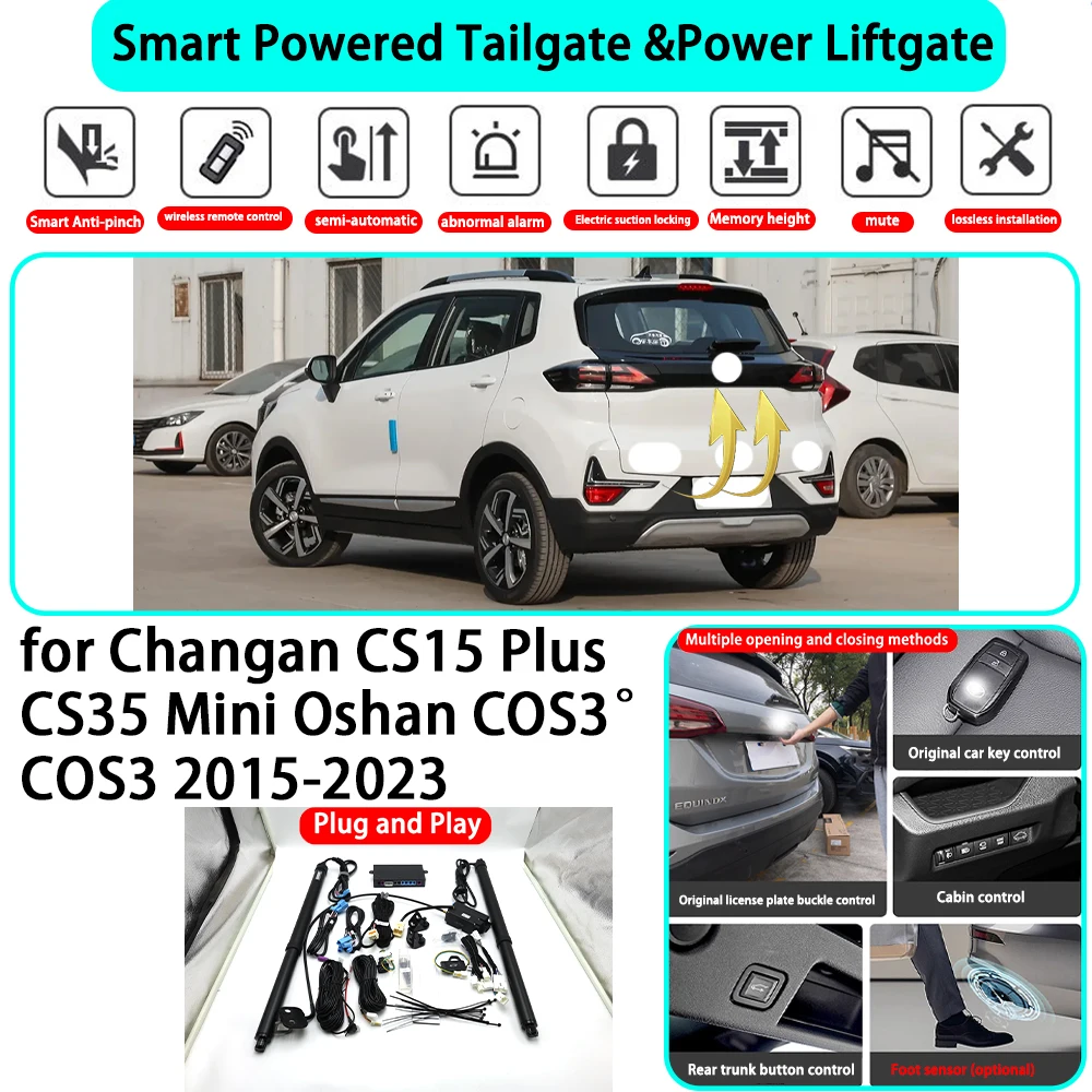 for Changan CS15 Plus CS35 Mini Oshan COS3° COS3 2015-2023 Smart Automatic Powered Tailgate Electric Power Tailgate Lift Kit
for Changan CS15 Plus CS35 Mini Oshan COS3° COS3 2015-2023 Smart Automatic Powered Tailgate Electric Power Tailgate Lift Kit