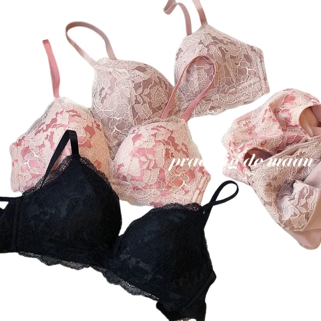 KUCLUT Underwear Sexy Lace Bra Set Women's Rimless Girl Super Light Triangle Cup Push up Bralette And Panties Sleepwear Sets
KUCLUT Underwear Sexy Lace Bra Set Women's Rimless Girl Super Light Triangle Cup Push up Bralette And Panties Sleepwear Sets