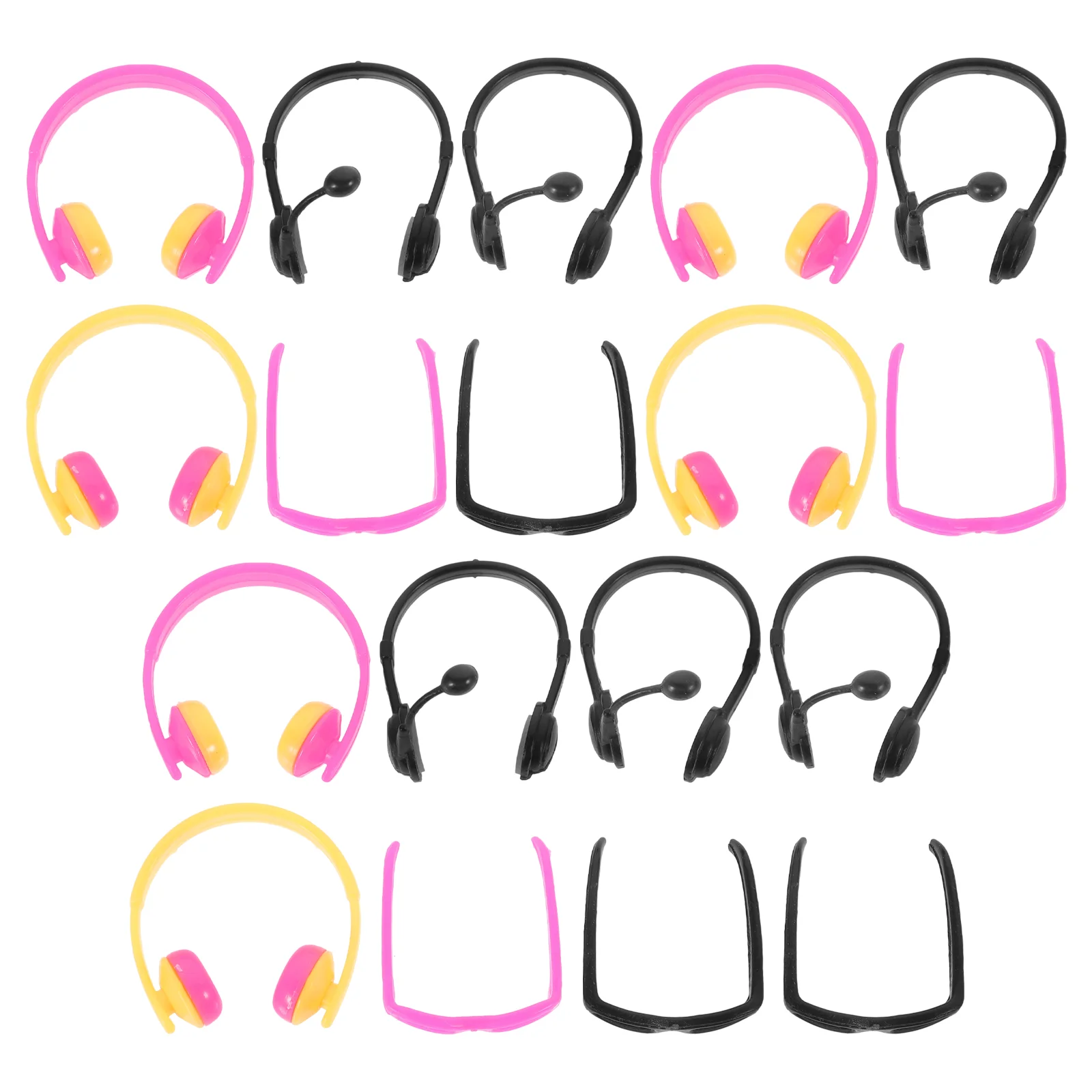 18 Pcs Mini Simulation Headphones Eye Glasses Micro Landscape Decoration Round Plastic Decorative Travel Headset Ornament
18 Pcs Mini Simulation Headphones Eye Glasses Micro Landscape Decoration Round Plastic Decorative Travel Headset Ornament