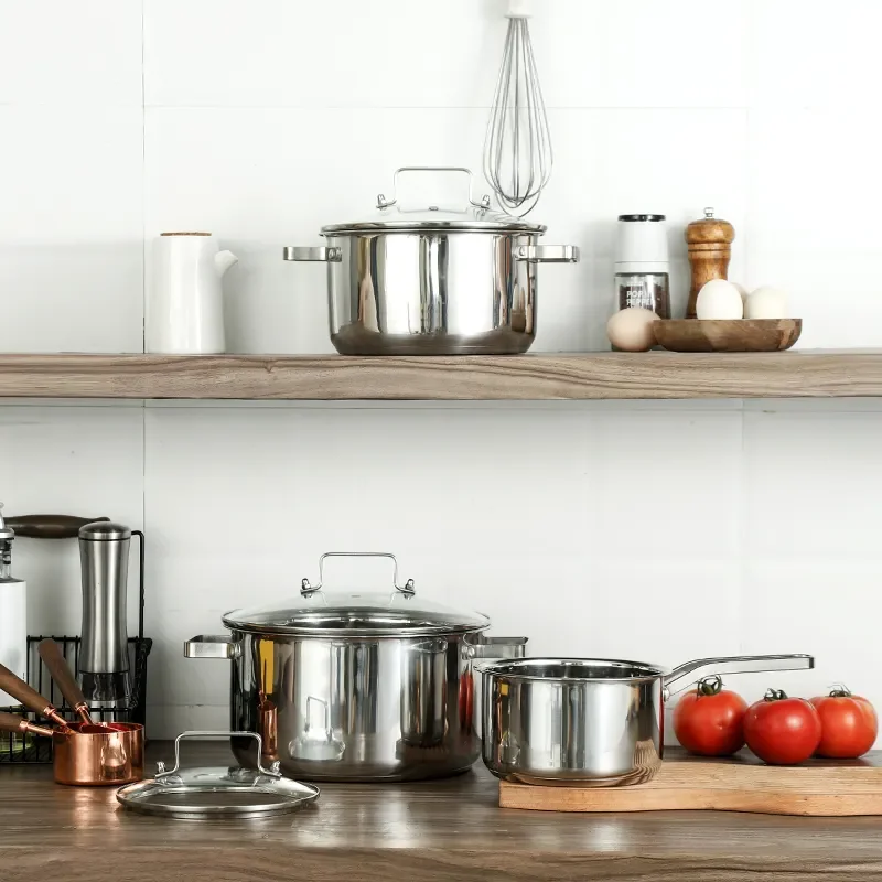 Stainless Steel 6 Piece Induction Cooker Casserole Kitchenware Olas Cookware Set Cooking Pot Set
Stainless Steel 6 Piece Induction Cooker Casserole Kitchenware Olas Cookware Set Cooking Pot Set