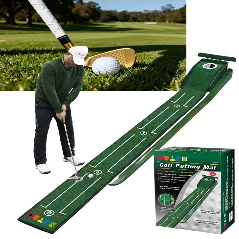 with Automatic Ball Return Mini Golf Green Putter Mat Portable Indoor and Outdoor Golf Practitioner
with Automatic Ball Return Mini Golf Green Putter Mat Portable Indoor and Outdoor Golf Practitioner