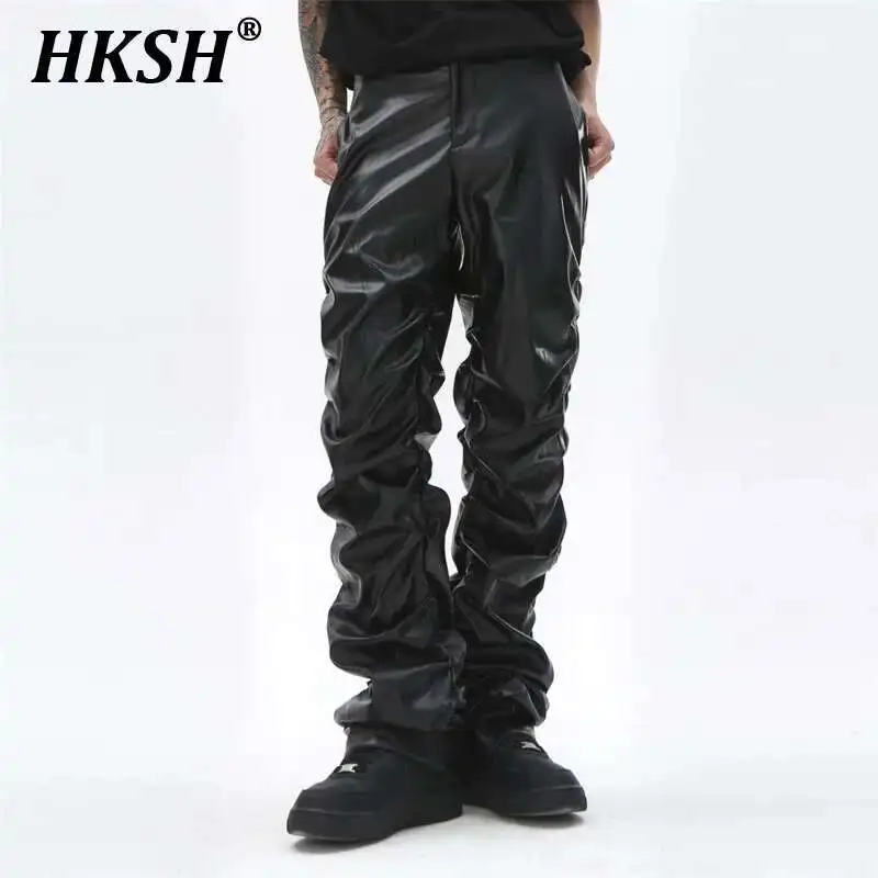 HKSH Dark Punk Niche Design Shiny Pleated PU Leather Pants Men's Autumn New Tide Dark Ins China-Chic Hip-hop Loose Casual HK3466
HKSH Dark Punk Niche Design Shiny Pleated PU Leather Pants Men's Autumn New Tide Dark Ins China-Chic Hip-hop Loose Casual HK3466