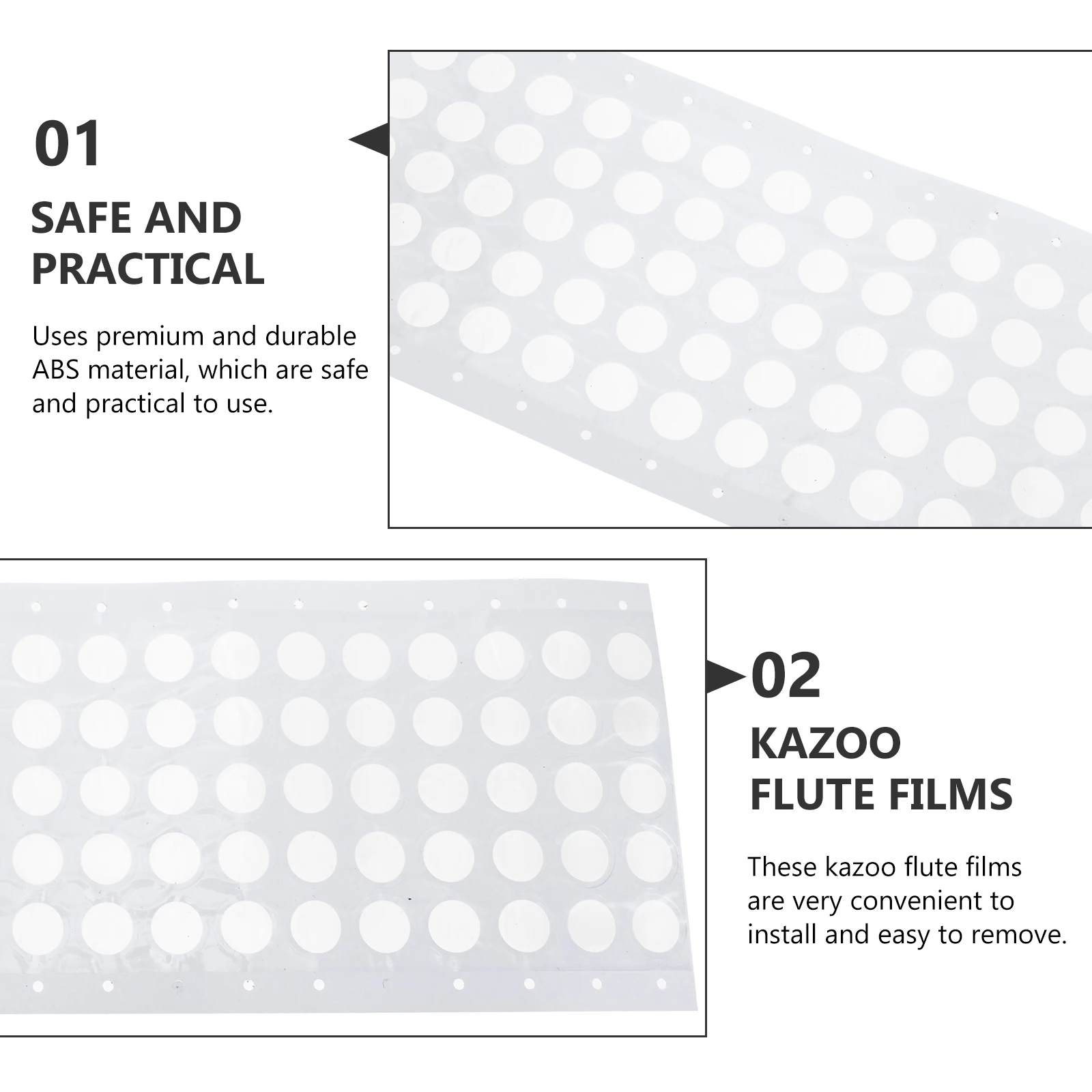 200 Pcs Accessories Musical Kazoo Flute Membranes Films Professional Diaphragms Parts Round 
200 Pcs Accessories Musical Kazoo Flute Membranes Films Professional Diaphragms Parts Round