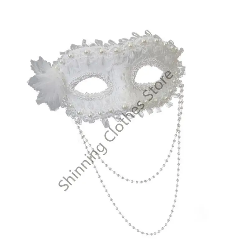 M68A Stylish Flower Faux Pearls Half Face Mask Comfortable Party Costume Accessory
M68A Stylish Flower Faux Pearls Half Face Mask Comfortable Party Costume Accessory