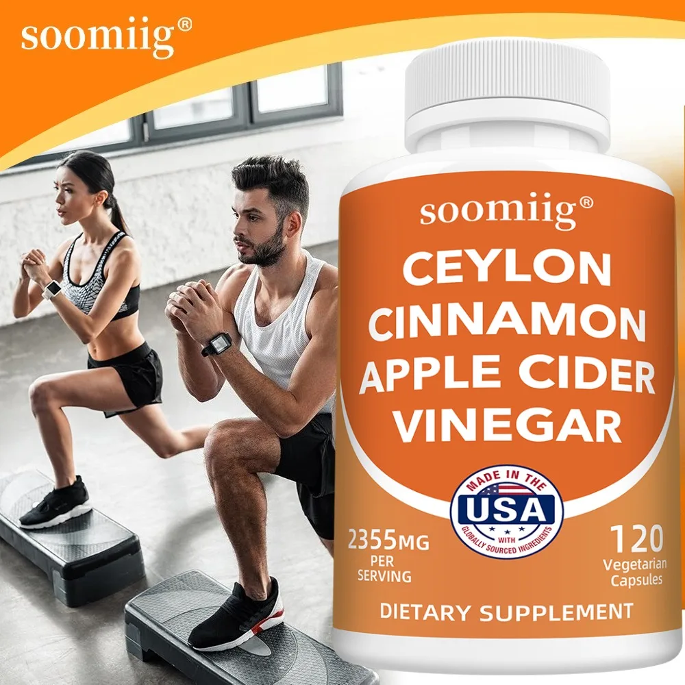 5-in-1 Ceylon Cinnamon Capsules 2355mg - with Apple Cider Vinegar, Turmeric, Ginseng & Bioperine, for Women & Men, Non-GMO
5-in-1 Ceylon Cinnamon Capsules 2355mg - with Apple Cider Vinegar, Turmeric, Ginseng & Bioperine, for Women & Men, Non-GMO