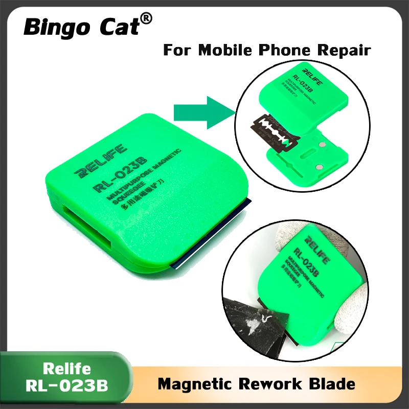 RELIFE RL-023B Multipurpose Magnetic Rework Blade For Phone Polarizer Remove Screen OCA Separating Frame Glue Disassemble Tools
RELIFE RL-023B Multipurpose Magnetic Rework Blade For Phone Polarizer Remove Screen OCA Separating Frame Glue Disassemble Tools
