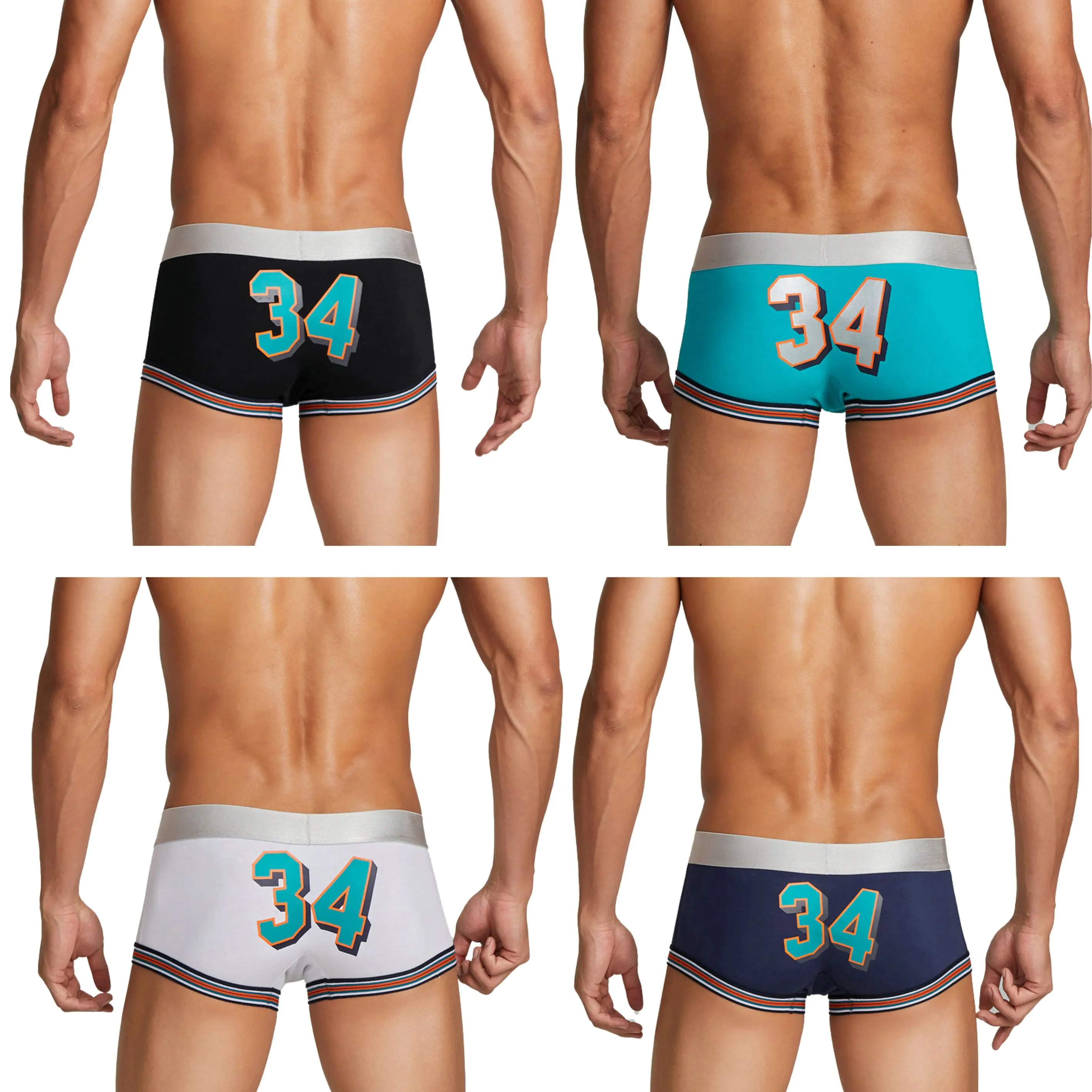 4 Pieces SEOBEAN Men's Figure 34 Boxer Briefs Sweat-wicking Breathable Cotton Men's Briefs
4 Pieces SEOBEAN Men's Figure 34 Boxer Briefs Sweat-wicking Breathable Cotton Men's Briefs