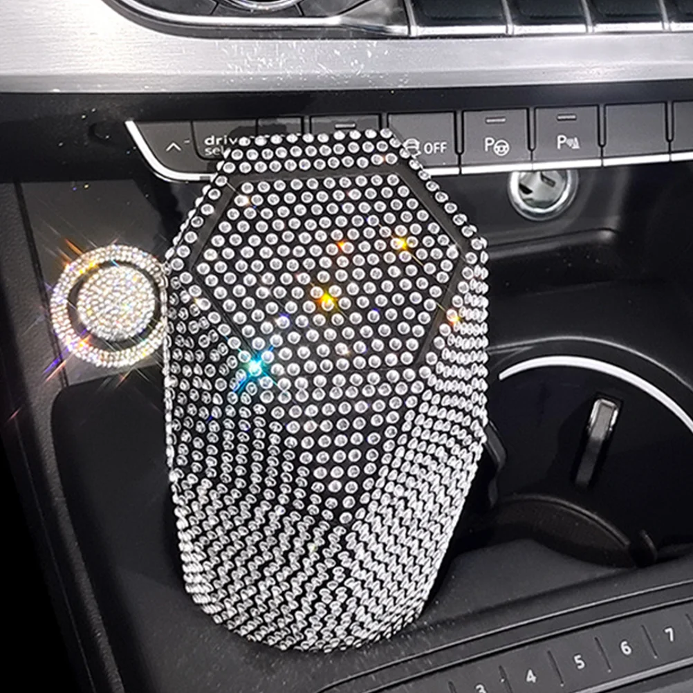Car Trash Can Decorative Auto with Lid Rhinestone Vehicle Mini for Automotive Bling
Car Trash Can Decorative Auto with Lid Rhinestone Vehicle Mini for Automotive Bling
