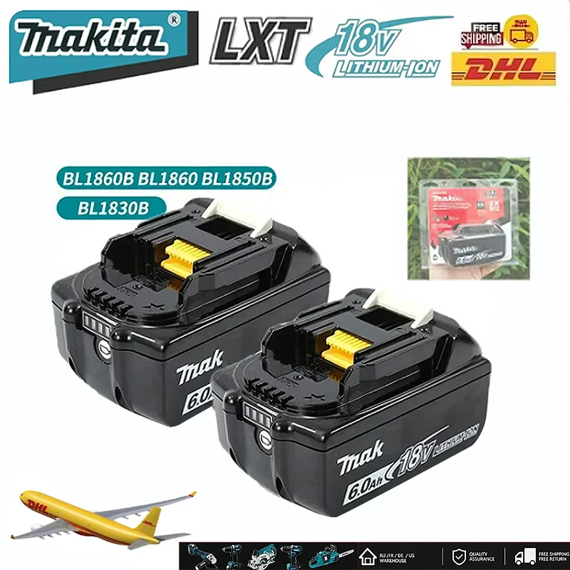 BL1860B 100% Original 18V Makita 6Ah/5Ah Makita 18V Battery BL1830B BL1850B BL1850 BL1860 BL1815 Replacement Lithium Battery
BL1860B 100% Original 18V Makita 6Ah/5Ah Makita 18V Battery BL1830B BL1850B BL1850 BL1860 BL1815 Replacement Lithium Battery