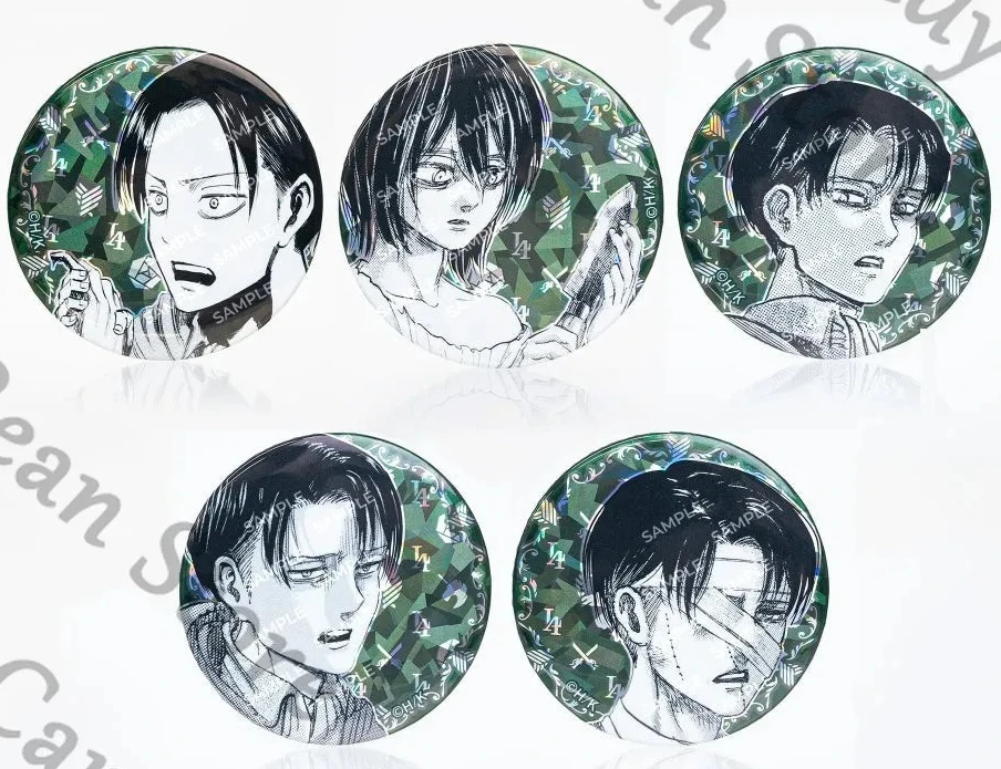 Genuine Anime Attack on Titan Levi Ackerman Birthday Cosplay Laser Flash Badge Emblem Cartoon Tinplate Brooch Pendant Xmas Gift
Genuine Anime Attack on Titan Levi Ackerman Birthday Cosplay Laser Flash Badge Emblem Cartoon Tinplate Brooch Pendant Xmas Gift