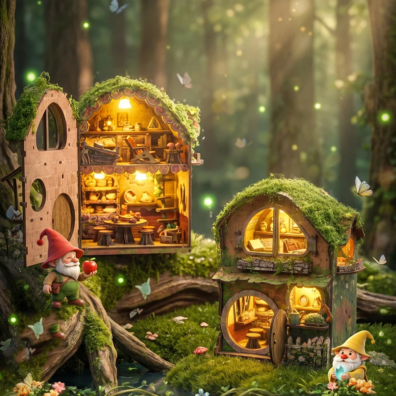 DIY Wooden Dollhouse Forest Vine Cottage Miniature With Furniture Kit Assemble Building Toys for Children Adult Birthday Gift
DIY Wooden Dollhouse Forest Vine Cottage Miniature With Furniture Kit Assemble Building Toys for Children Adult Birthday Gift