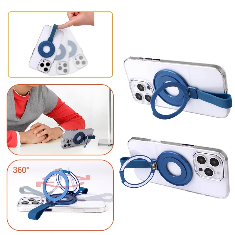 MagSafe Ring Metal Strong Magnetic Finger Ring Phone Holder With Silicone Cord 360° Rotation Kickstand For iPhone Samsung Xiaomi
MagSafe Ring Metal Strong Magnetic Finger Ring Phone Holder With Silicone Cord 360° Rotation Kickstand For iPhone Samsung Xiaomi
