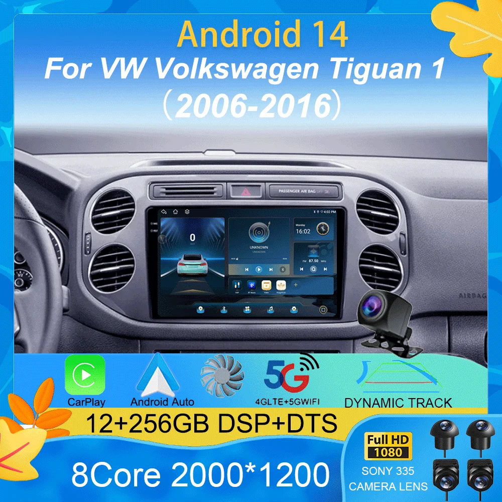 Android 15Carplay 2K Screen Multimedia Player Car Radio For VW Volkswagen Tiguan 1 NF 2006-2016 Autoradio Stereo 2din Head Unit
Android 15Carplay 2K Screen Multimedia Player Car Radio For VW Volkswagen Tiguan 1 NF 2006-2016 Autoradio Stereo 2din Head Unit