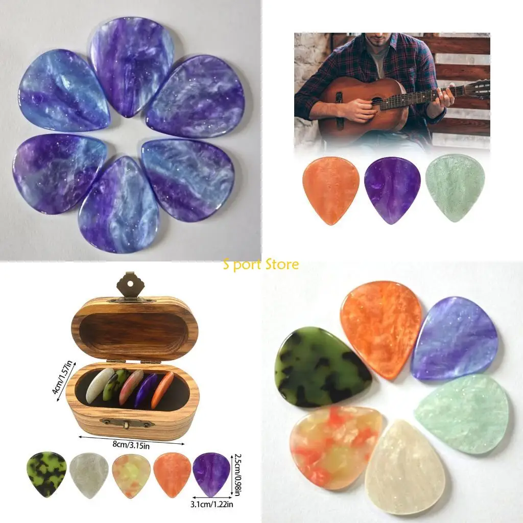 U2JB 5PCS Guitar Picks with Storage Case Set Thickness Replacement Pick for Electric Bass Acoustic Guitar Performances
U2JB 5PCS Guitar Picks with Storage Case Set Thickness Replacement Pick for Electric Bass Acoustic Guitar Performances