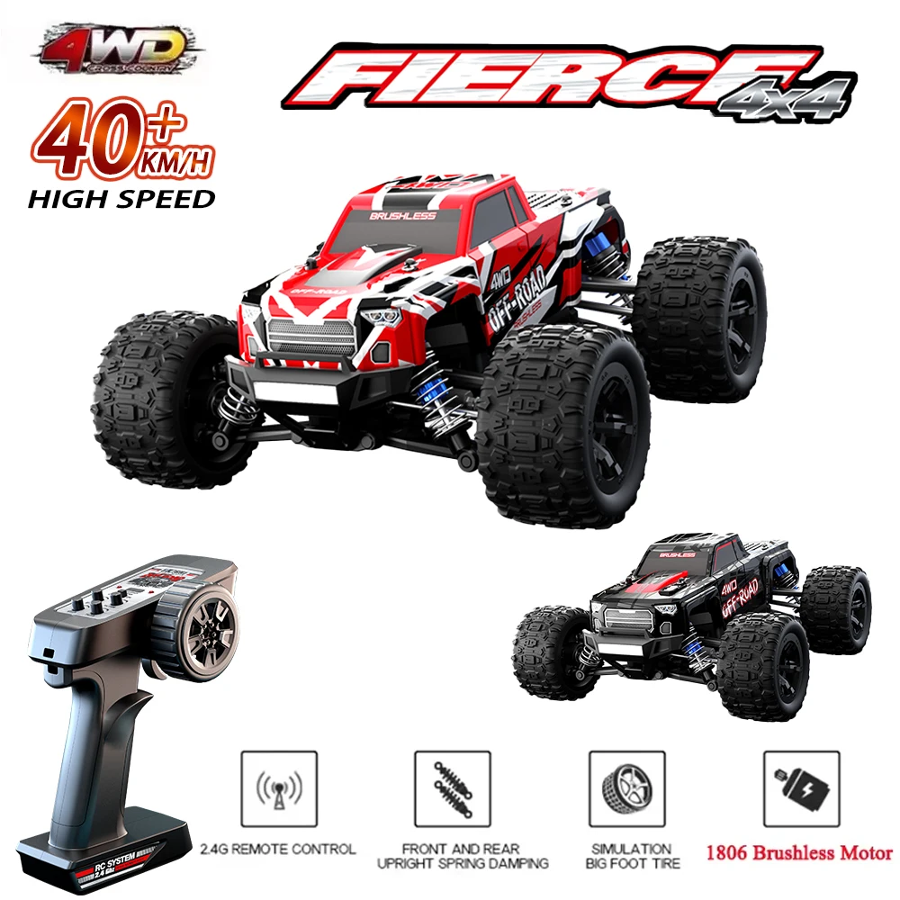 1/20 RC Car 40KM/H High Speed 2.4G Remote Control Vehicle 4WD Off-road Brushless Crawler Electric Climbing Cars Toys for Kids
1/20 RC Car 40KM/H High Speed 2.4G Remote Control Vehicle 4WD Off-road Brushless Crawler Electric Climbing Cars Toys for Kids