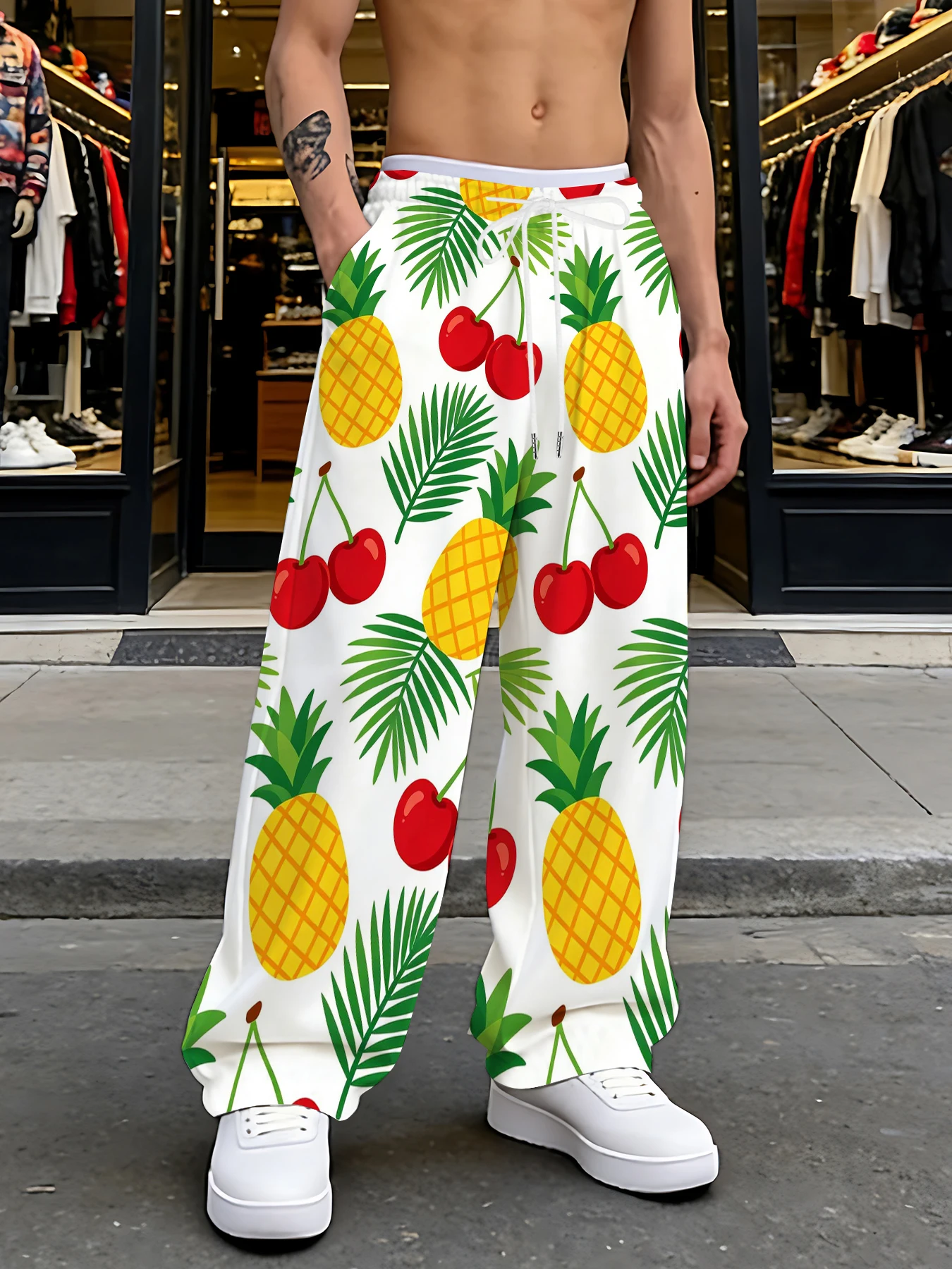 2026 Men's Printed Straight Leg Pants Drawstring Waist Loose Fit Casual Summer Beach Wear Fashion Trendy Trousers
2026 Men's Printed Straight Leg Pants Drawstring Waist Loose Fit Casual Summer Beach Wear Fashion Trendy Trousers