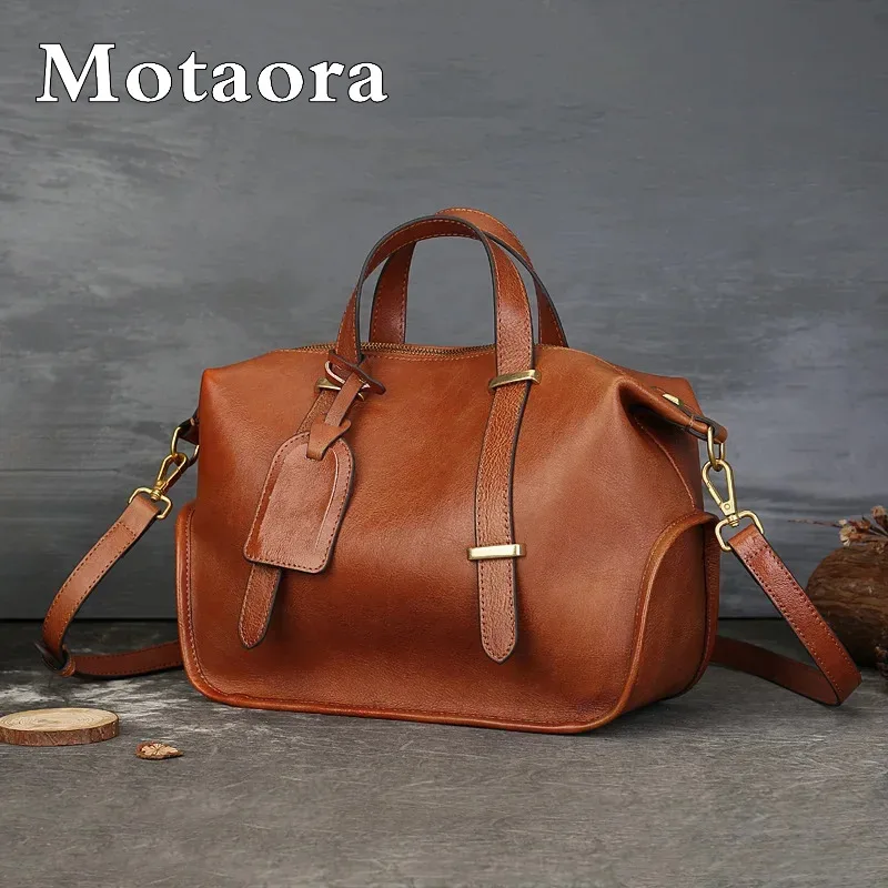 MOTAORA Women's Shoulder Bag Boston Crossbody Bag Large Capacity Solid Color Genuine Leather with Phone Pocket
MOTAORA Women's Shoulder Bag Boston Crossbody Bag Large Capacity Solid Color Genuine Leather with Phone Pocket