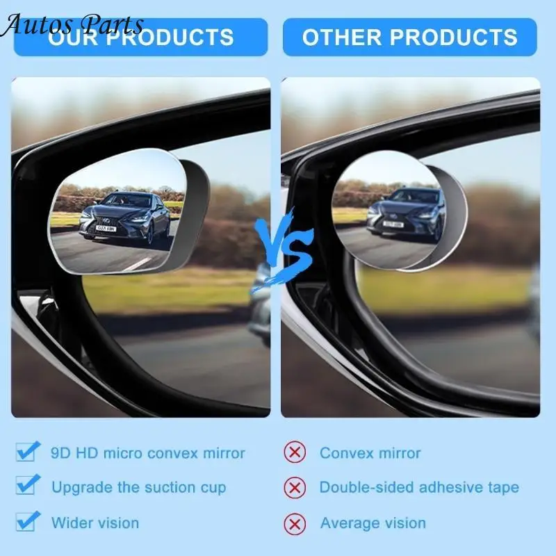 57BA 360 Degree Adjustable Wide Side Rear Glass Blind Spots Convex Glass
57BA 360 Degree Adjustable Wide Side Rear Glass Blind Spots Convex Glass
