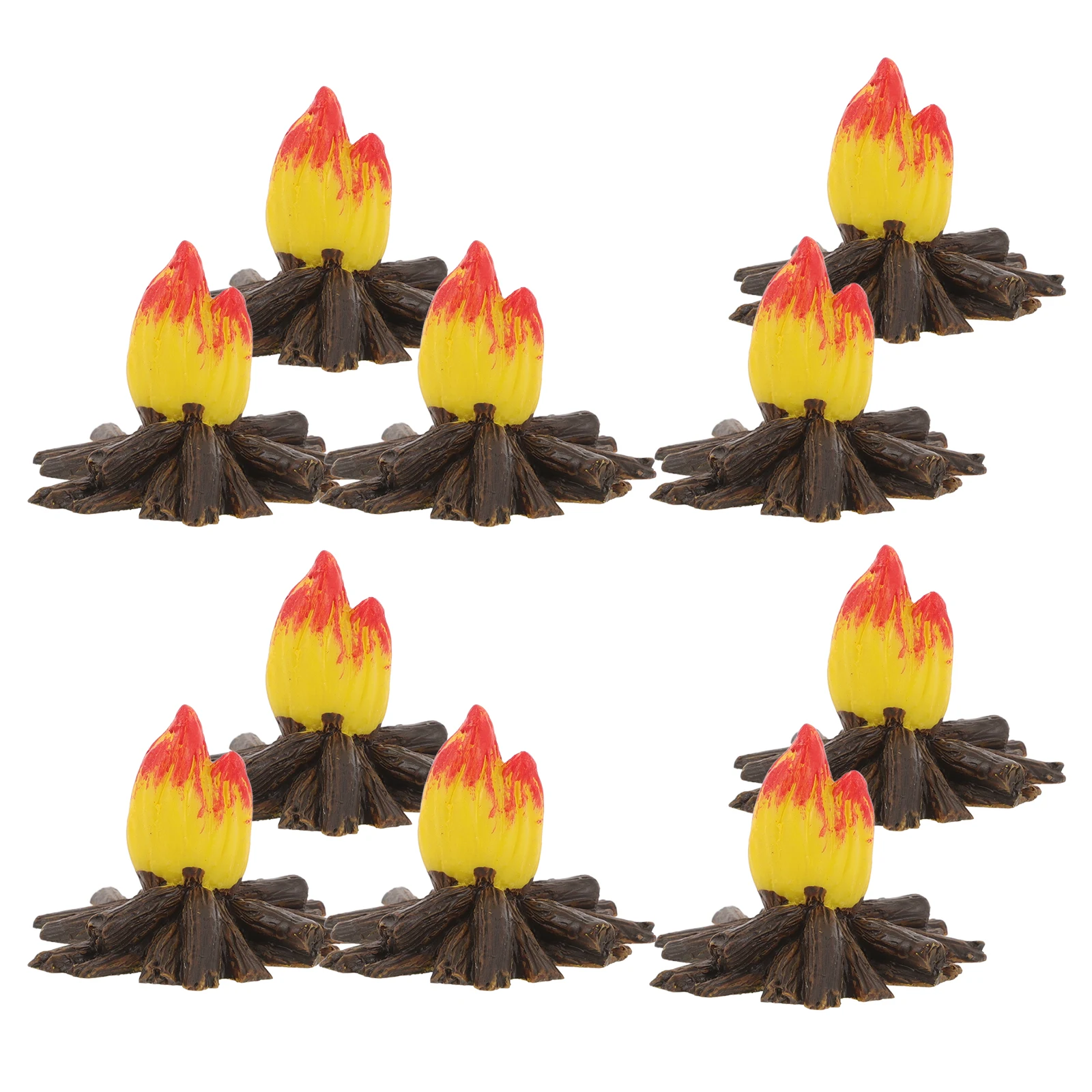 10 Pcs Fire Pit Decoration Resin Campfire Miniature Flame Dollhouse Bonfire Patio Table Fake Fire Ornament Statue
10 Pcs Fire Pit Decoration Resin Campfire Miniature Flame Dollhouse Bonfire Patio Table Fake Fire Ornament Statue