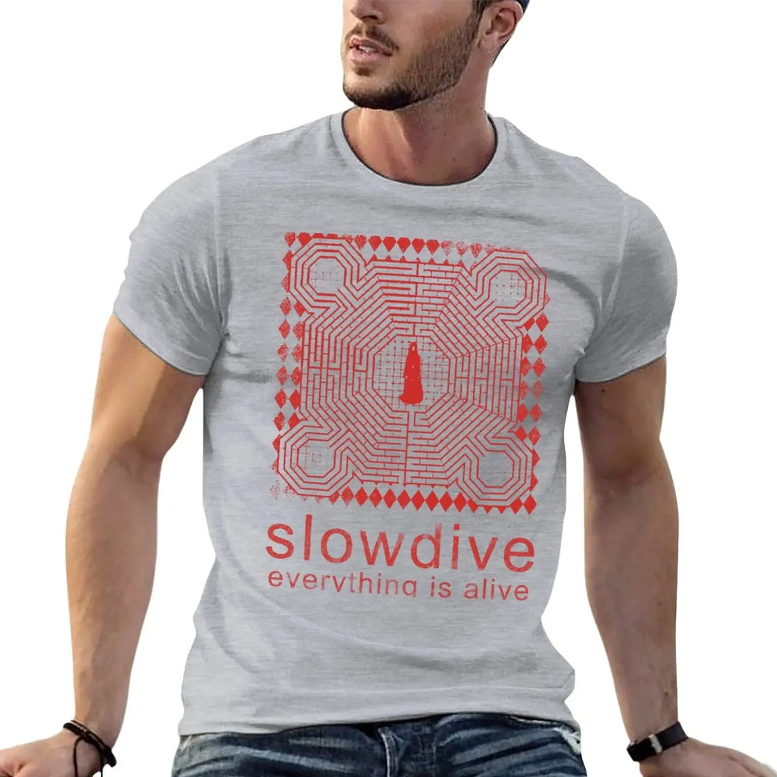 Slowdive - everything is alive T-shirt summer top boys whites korean fashion men clothes
Slowdive - everything is alive T-shirt summer top boys whites korean fashion men clothes