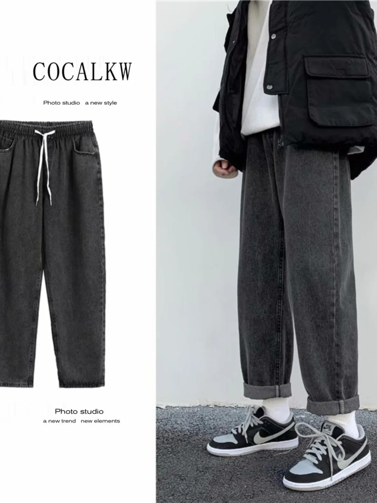 Утепленные джинсы Thiened Fce для мужчин: прямые, широкие, длинные брюки, повседневные, износостойкие, с эффектом потертости, средняя посадка на талии
Утепленные джинсы Thiened Fce для мужчин: прямые, широкие, длинные брюки, повседневные, износостойкие, с эффектом потертости, средняя посадка на талии