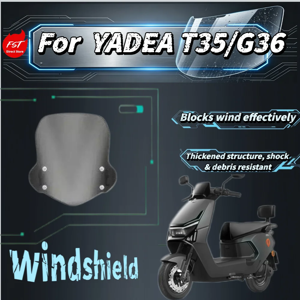 For Yadea Guaneng T35 G36 Modified Small Windshield Heightened Front Windproof Deflector
For Yadea Guaneng T35 G36 Modified Small Windshield Heightened Front Windproof Deflector