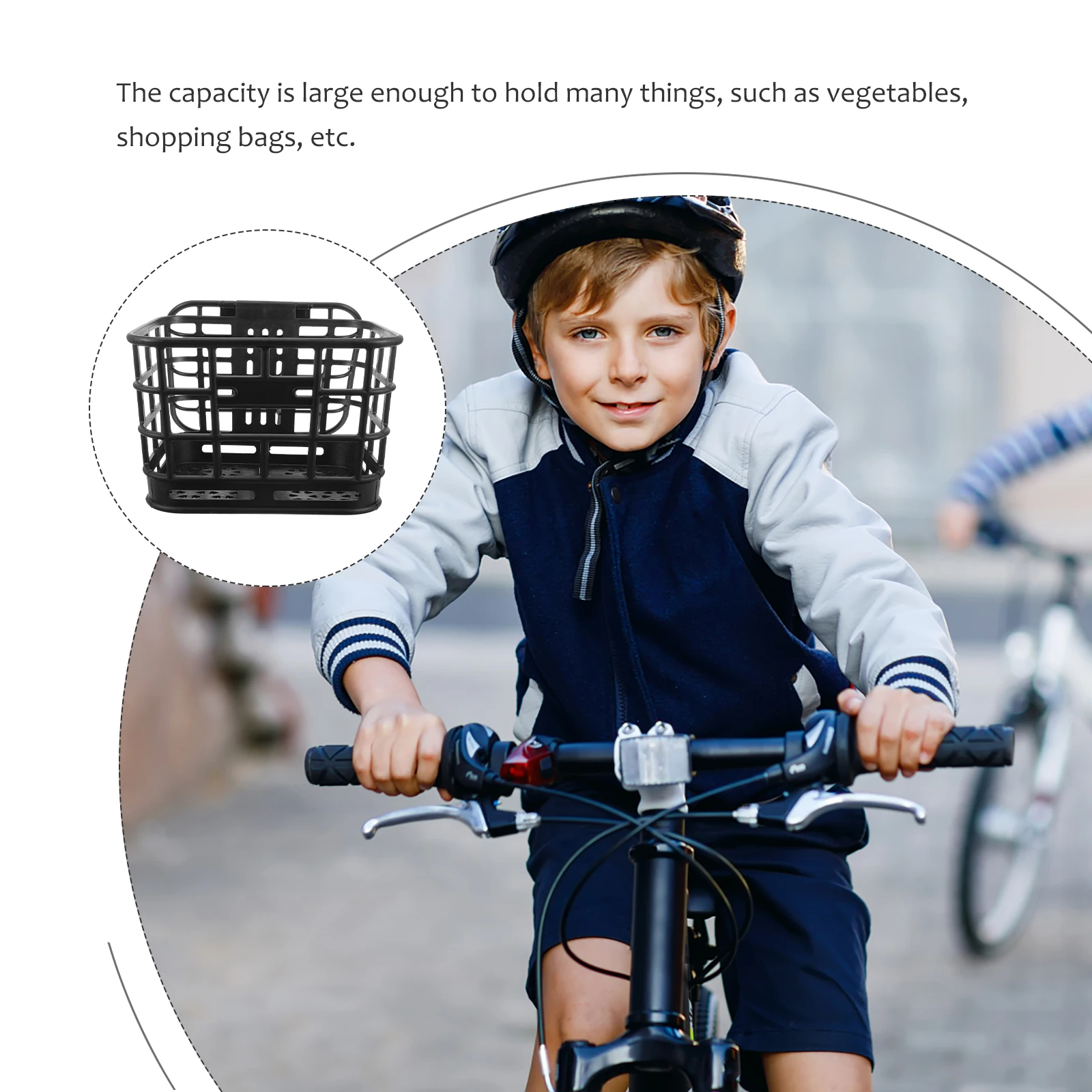 Plastic Bike Basket Durable Large Capacity Front Handlebar Baskets Electric Bicycle Adults Cycling Accessories Black Fits Most
Plastic Bike Basket Durable Large Capacity Front Handlebar Baskets Electric Bicycle Adults Cycling Accessories Black Fits Most